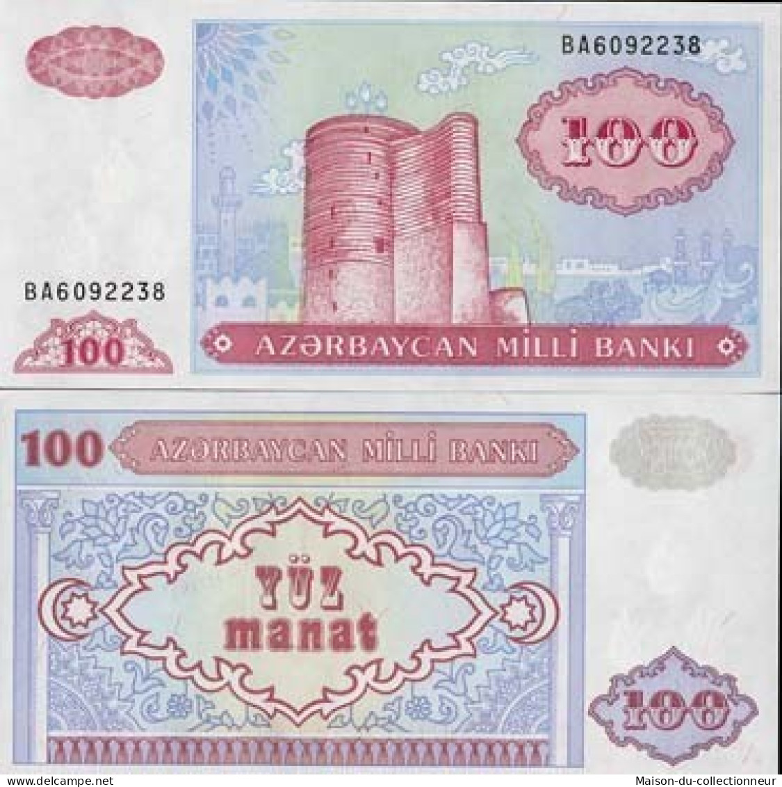 Billet Collection Azerbaidjan - Billet De 100 Manat Pk N° 18 - Azerbeidzjan