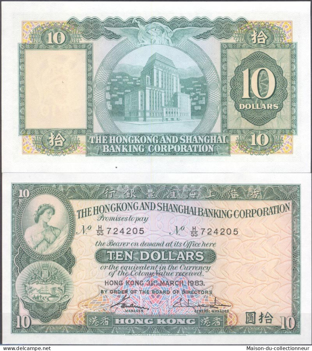 Hong Kong - Pk N° 182J - Billet De Banque De 10 Dollars - Hong Kong