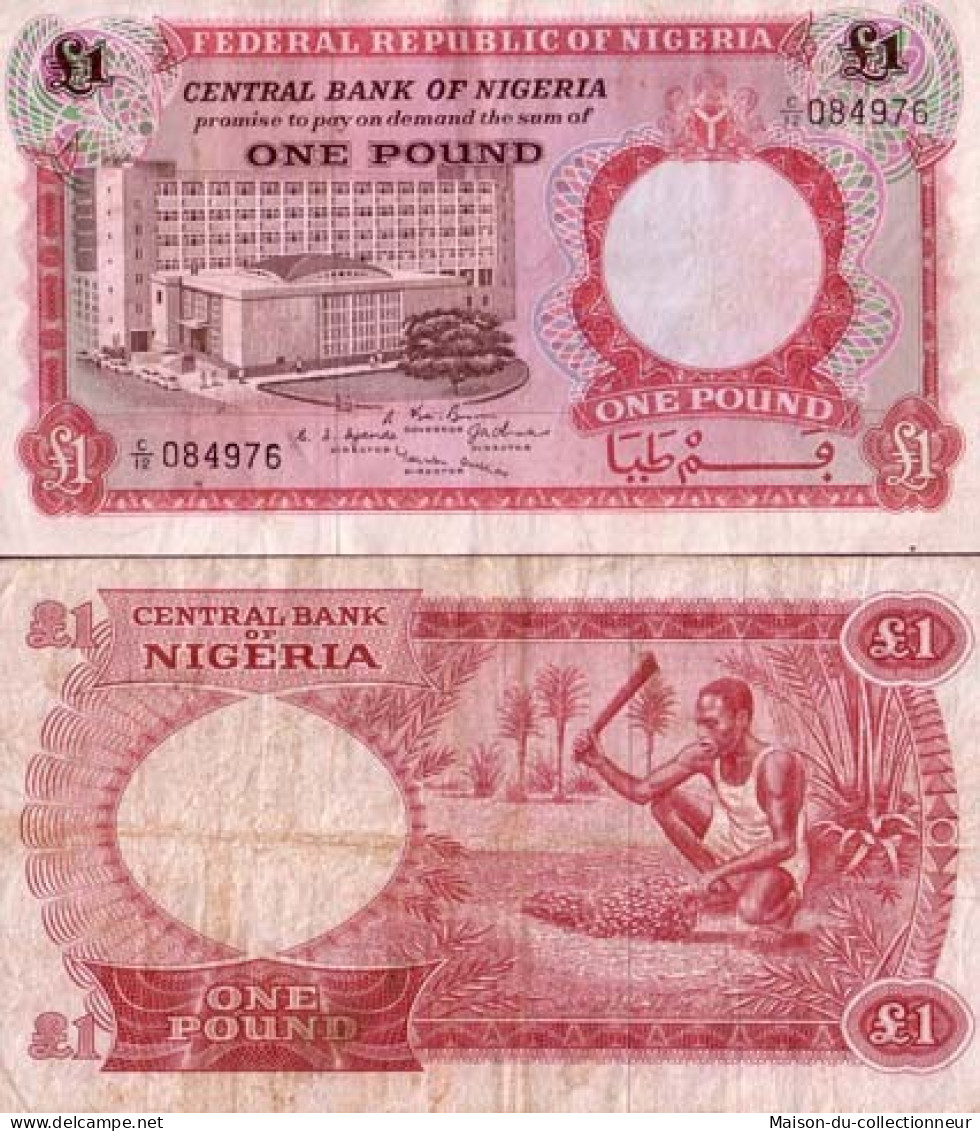 Nigeria - Pk N°   8 - Billet De Banque De 1 Pound - Nigeria