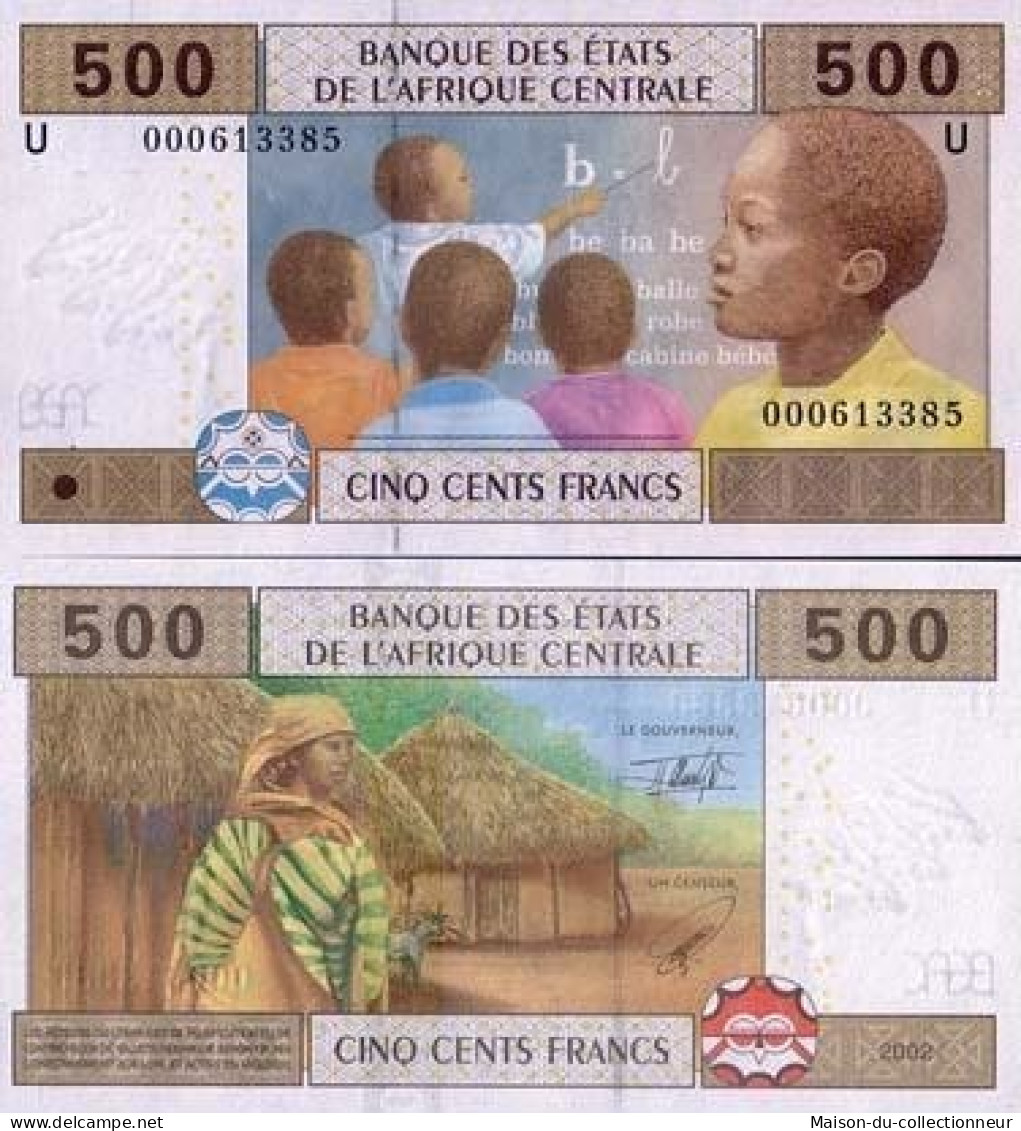 Billet De Banque Afrique Centrale Cameroun Pk N° 206 - 500 Francs - Cameroon