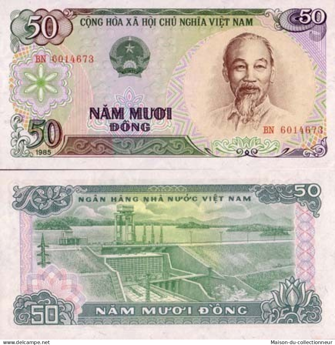 Billet De Banque Vietnam Nord Pk N° 96 - 50 Dong - Viêt-Nam