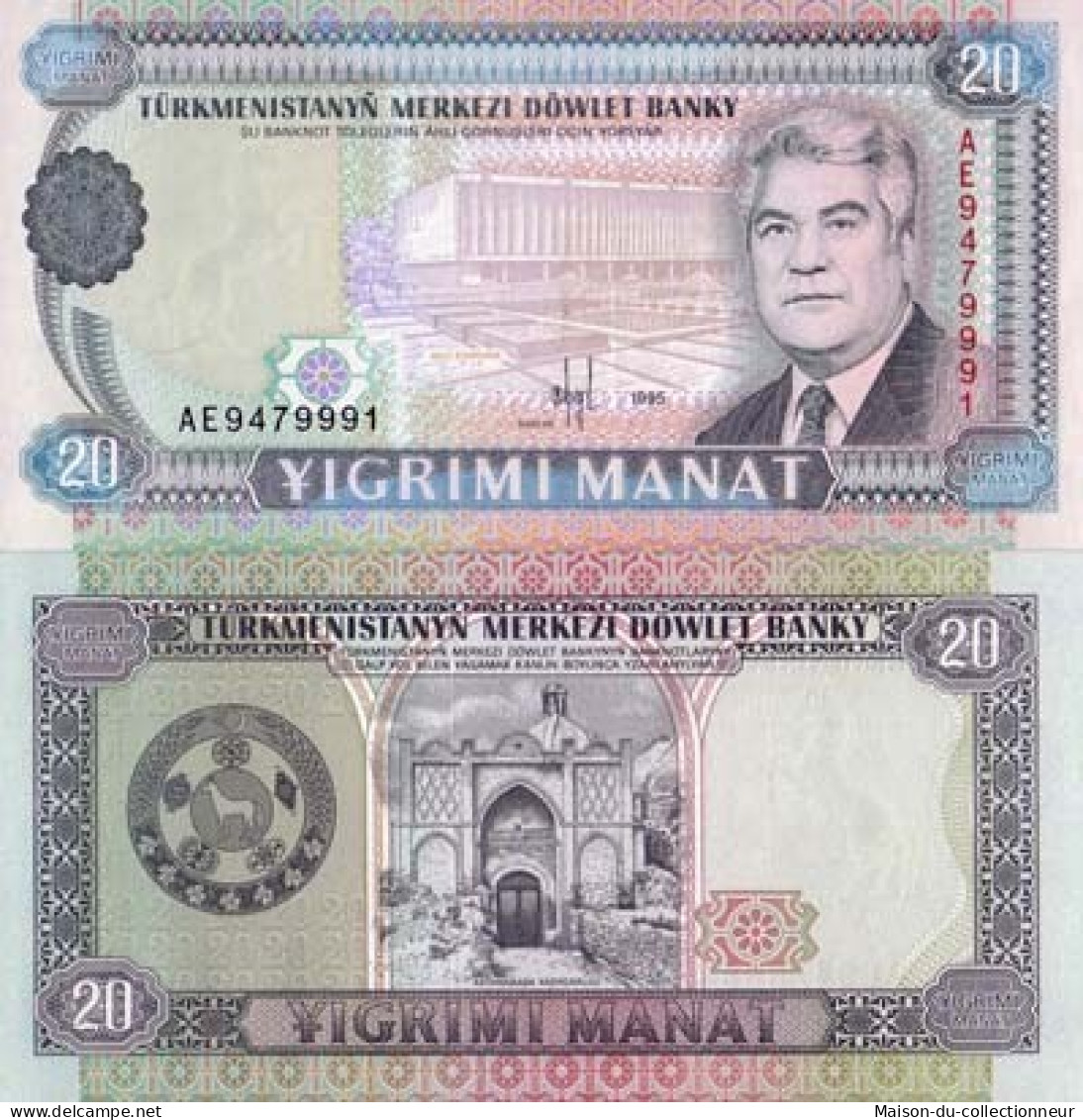 Billets De Banque Turkmenistan Pk N° 4 - 20 Manats - Turkmenistan