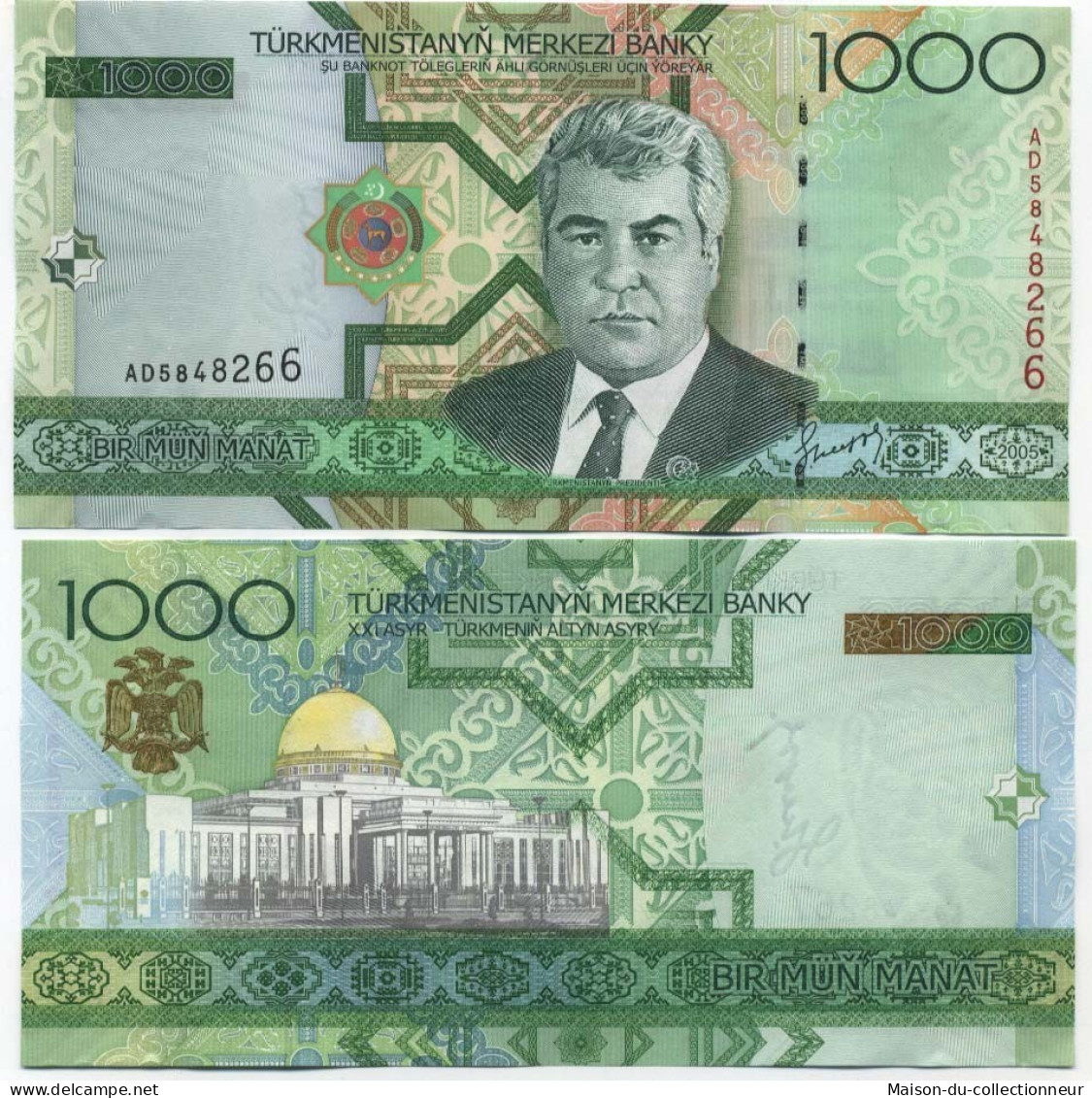 Billet De Banque Turkmenistan Pk N° 20 - 1000 Manats - Turkménistan