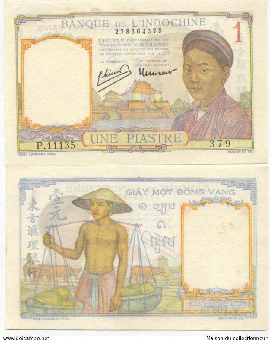 Billets Collection Indochine Pk N° 54 - 1 Piastre - Indochina