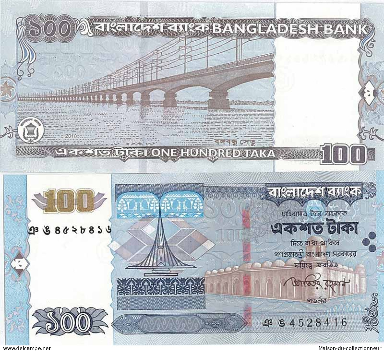 Billets Banque Bangladesh Pk N° 49 - 100 Taka - Bangladesh