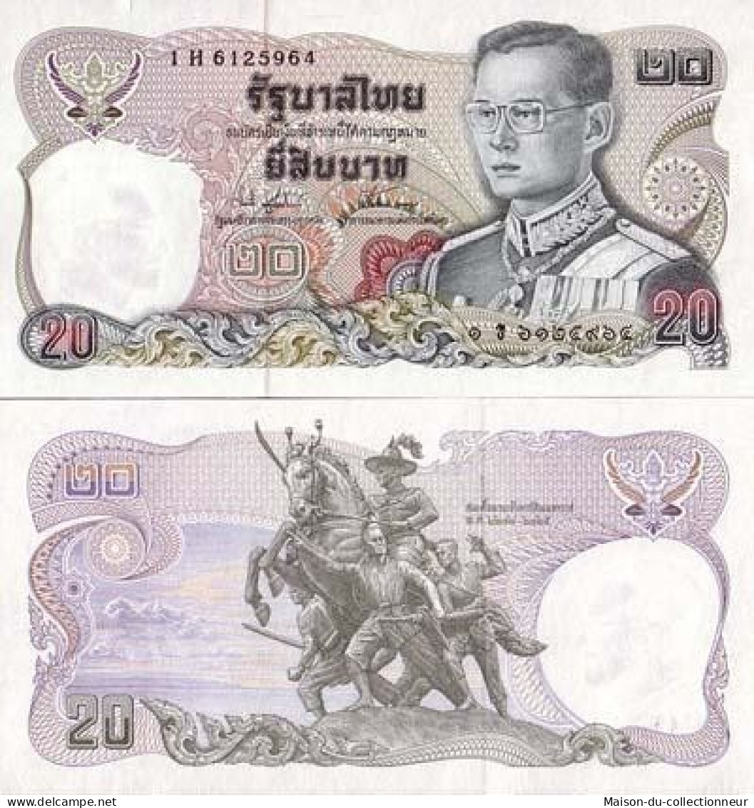 Billet De Collection Thailande Pk N° 118 - 20 Baht - Thaïlande