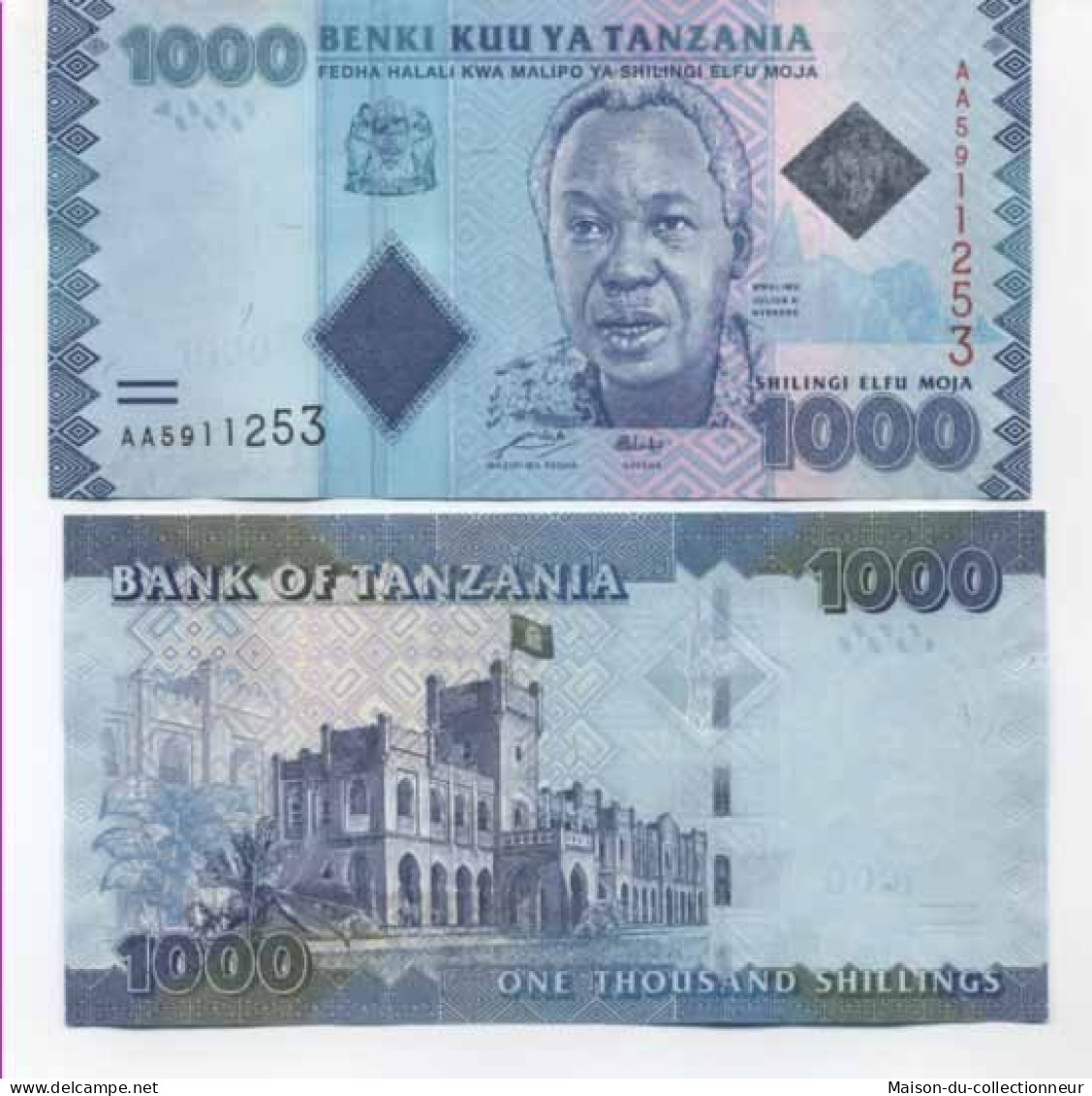 Billets Collection Tanzanie Pk N° 40 - 500 Shilings - Tanzanie