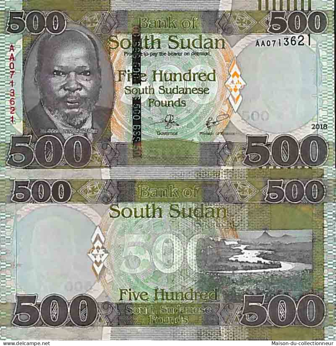 Billet De Banque Collection Soudan Du Sud - PK N° 16 - 500 Pounds - South Sudan
