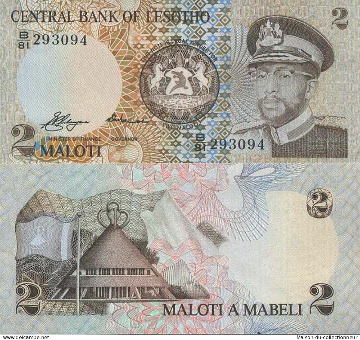 Billet De Banque Collection Lesotho - PK N° 4 - 2 Maloti - Lesotho