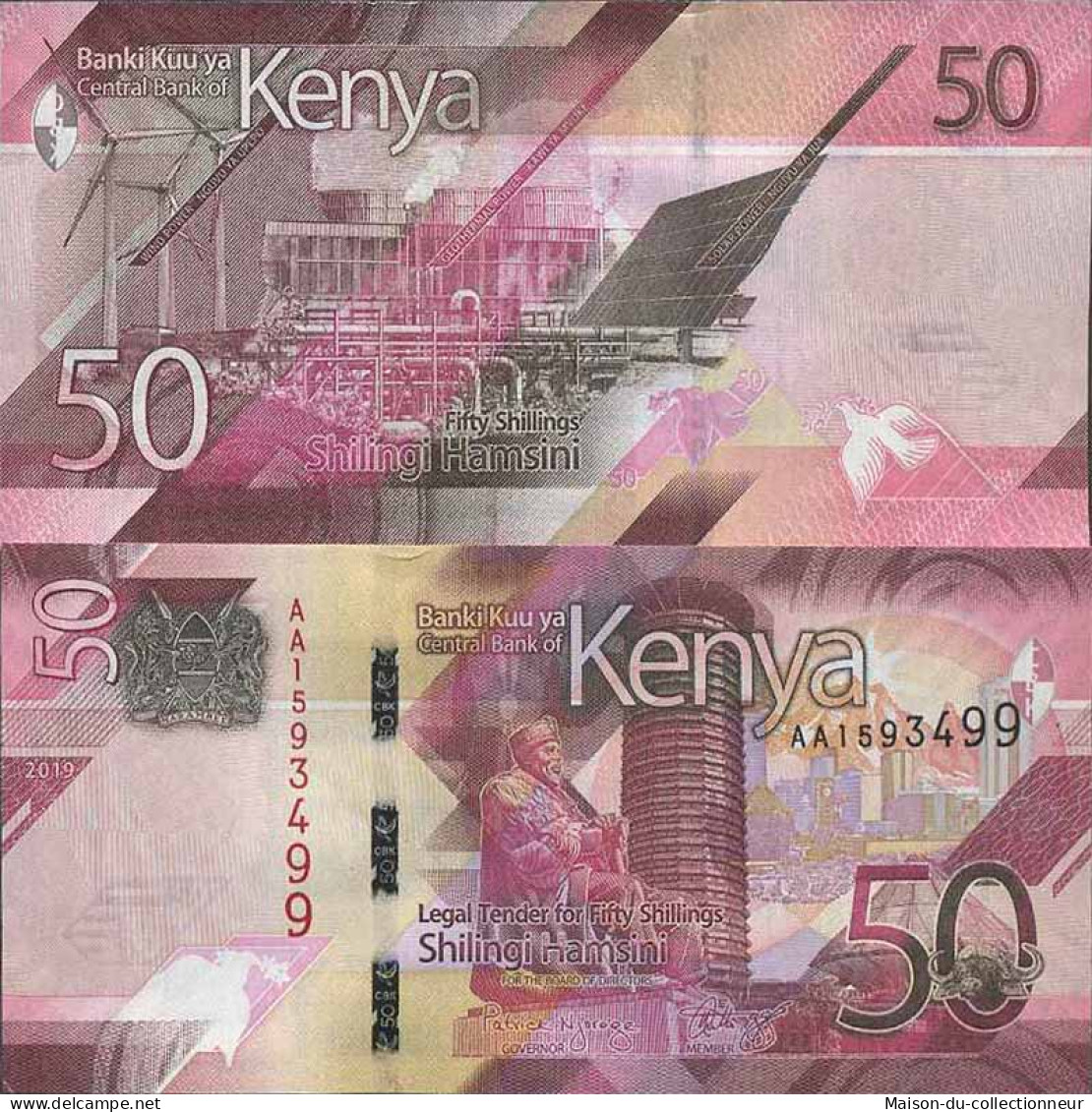 Billet De Banque Collection Kenya - W N° 52 - 50 Shilling - Kenia