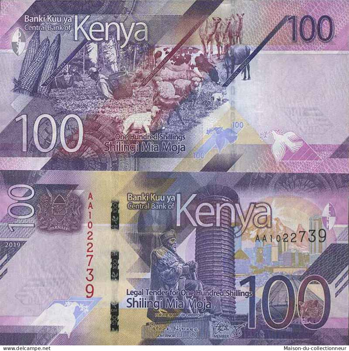 Billet De Banque Collection Kenya - W N° 53 - 100 Shilling - Kenia