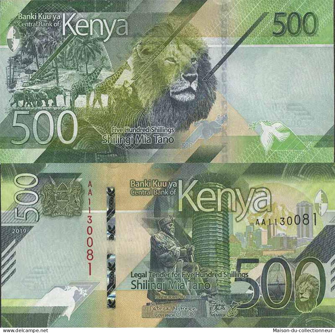 Billet De Banque Collection Kenya - W N° 55 - 500 Shilling - Kenia