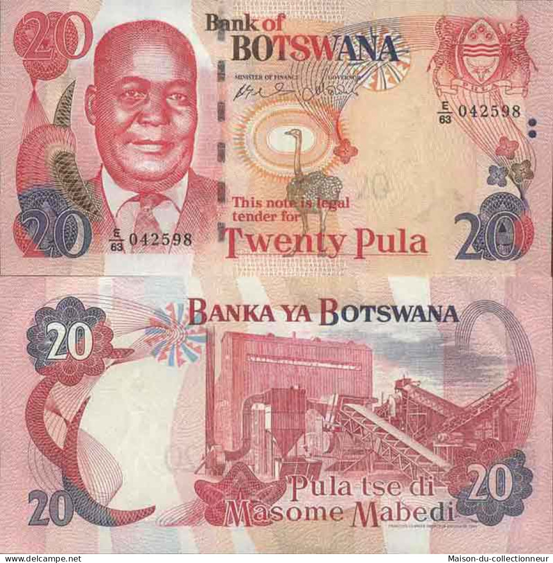 Billet De Banque Collection Botswana - PK N° 27 - 20 Pula - Botswana