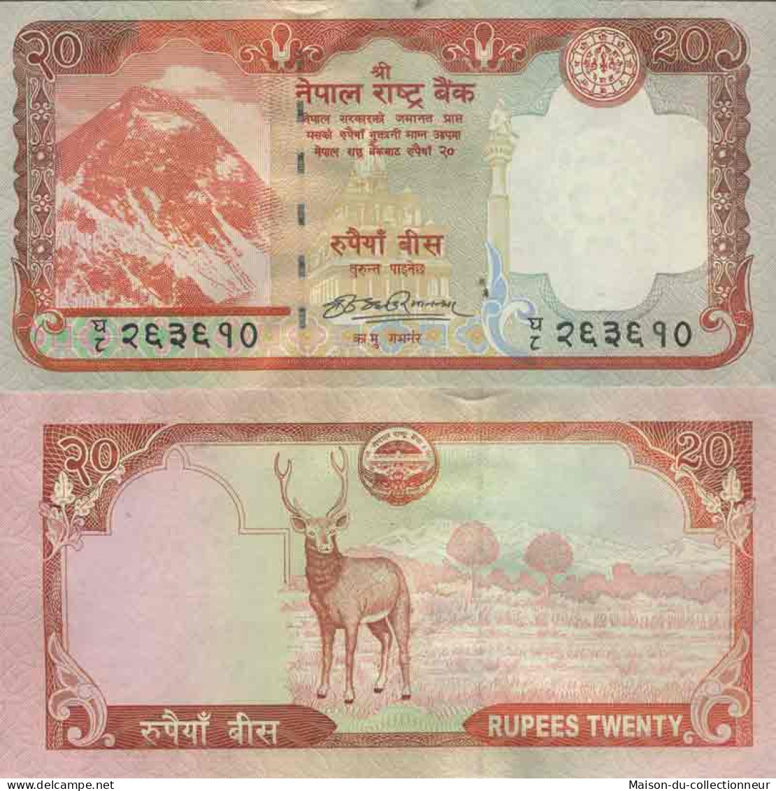 Billet De Banque Collection Nepal - PK N° 62 - 20 Rupees - Népal