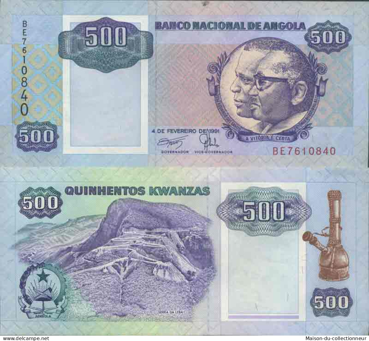 Billet De Banque Collection Angola - PK N° 128B - 500 Kwanzas - Angola