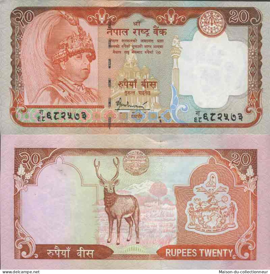 Billet De Banque Collection Nepal - PK N° 55 - 20 Rupees - Nepal