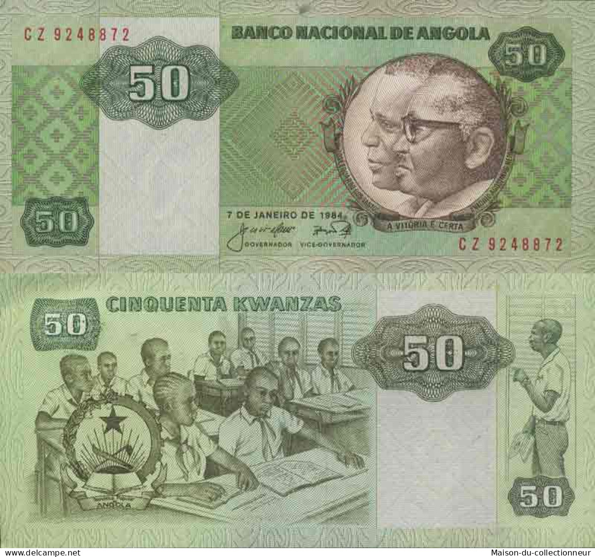 Billet De Banque Collection Angola - PK N° 118 - 50 Kwanzas - Angola