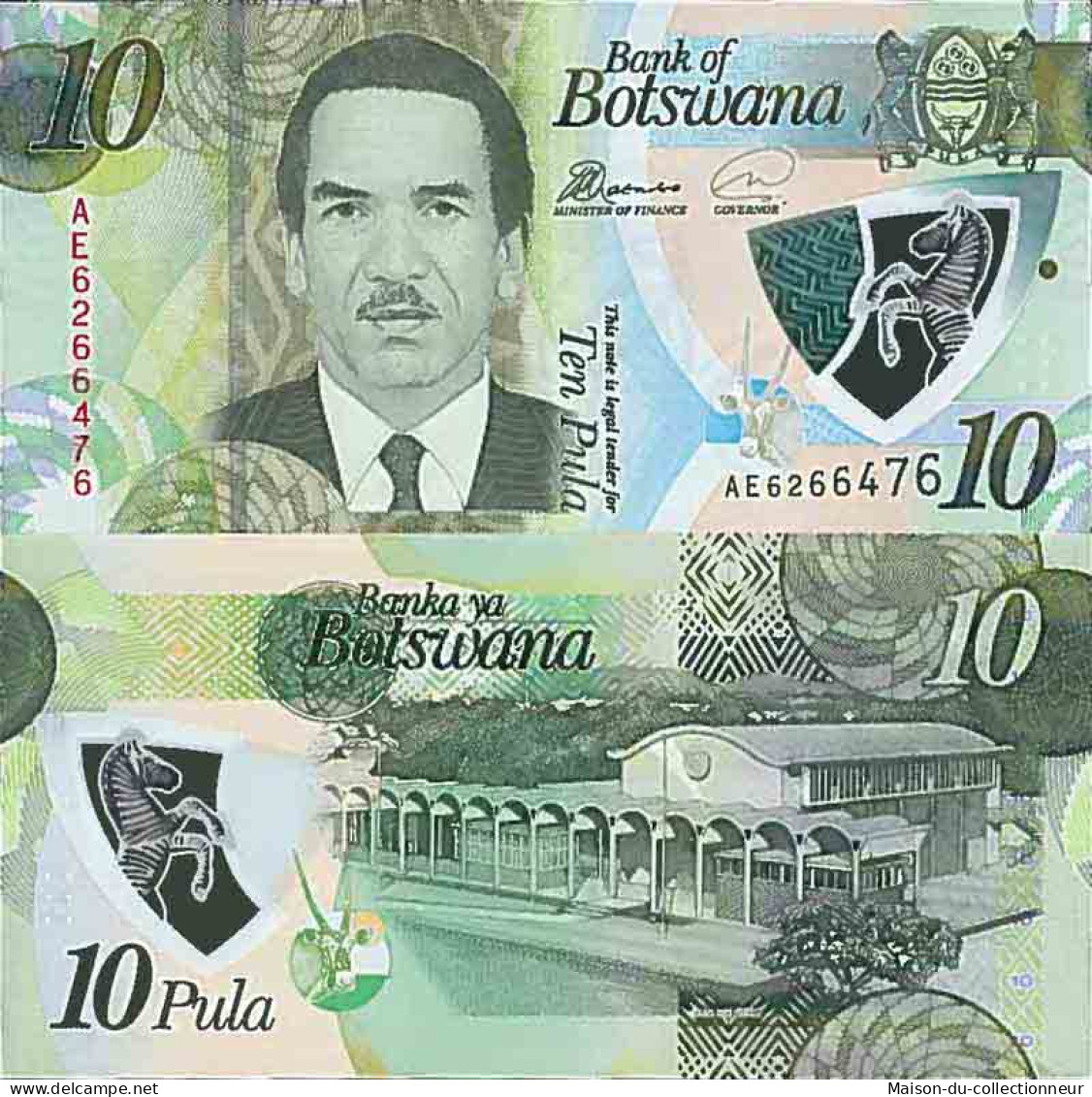 Billet De Banque Collection Botswana - PK N° 999 - 10 Pula - Botswana