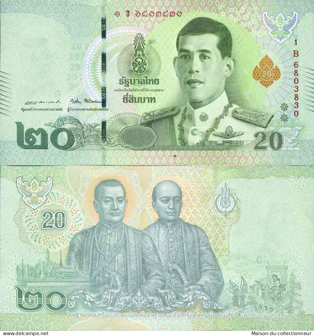 Billet De Banque Collection Thaïlande - PK N° 135 - 20 Baht - Tailandia