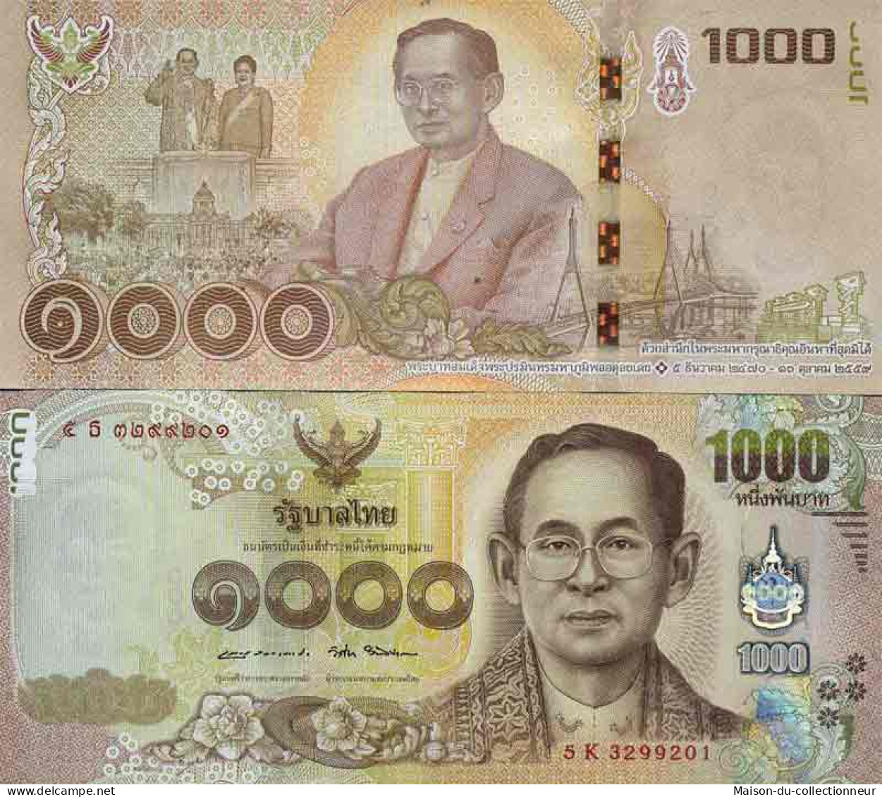 Billet De Banque Collection Thailande - PK N° 134 - 1000 Baht - Thaïlande