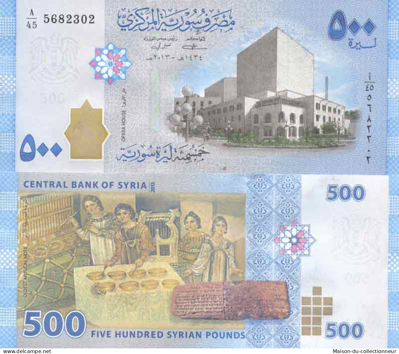 Billet De Banque Collection Syrie - PK N° 115 - 500 Pounds - Siria