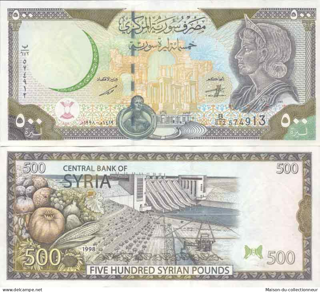 Billet De Banque Collection Syrie - PK N° 110C - 500 Pounds - Syrie