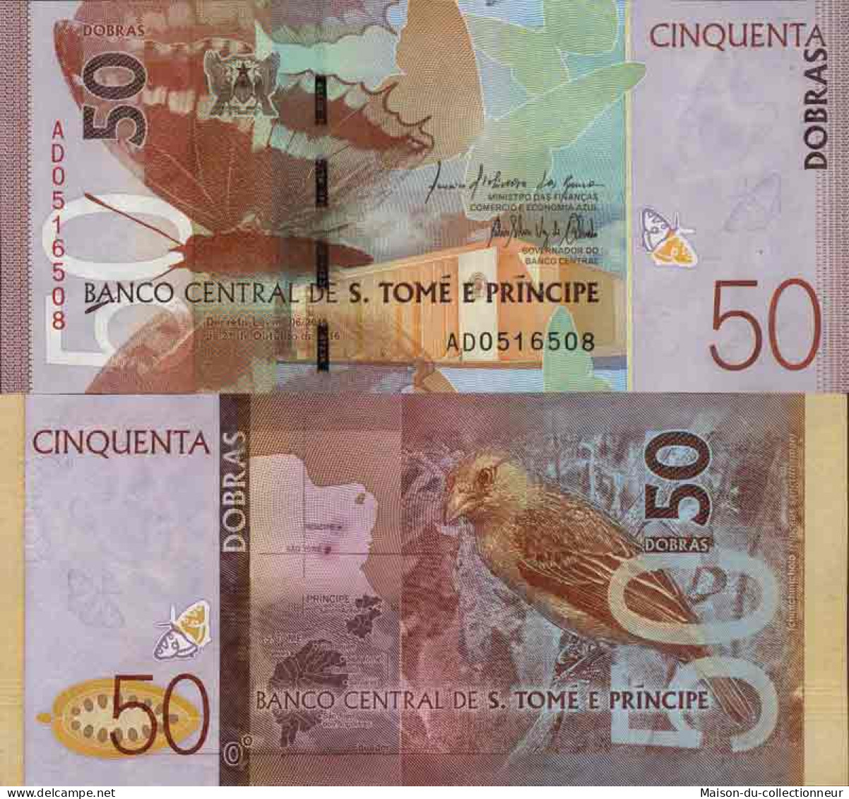 Billet De Banque Collection Saint Thomas Et Prince - PK N° 999 - 50 Dobras - Sao Tome And Principe