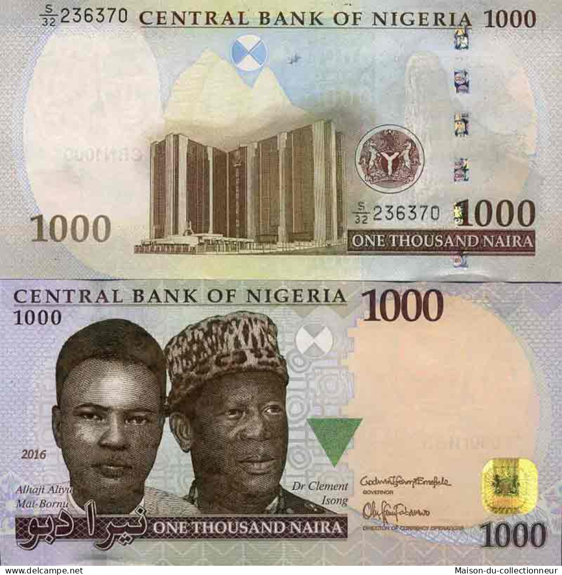 Billet De Banque Collection Nigeria - PK N° 36 - 1000 Naira - Nigeria