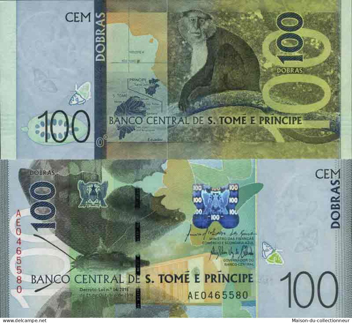 Billet De Banque Collection Saint Thomas Et Prince - PK N° 999 - 100 Dobras - Sao Tome En Principe