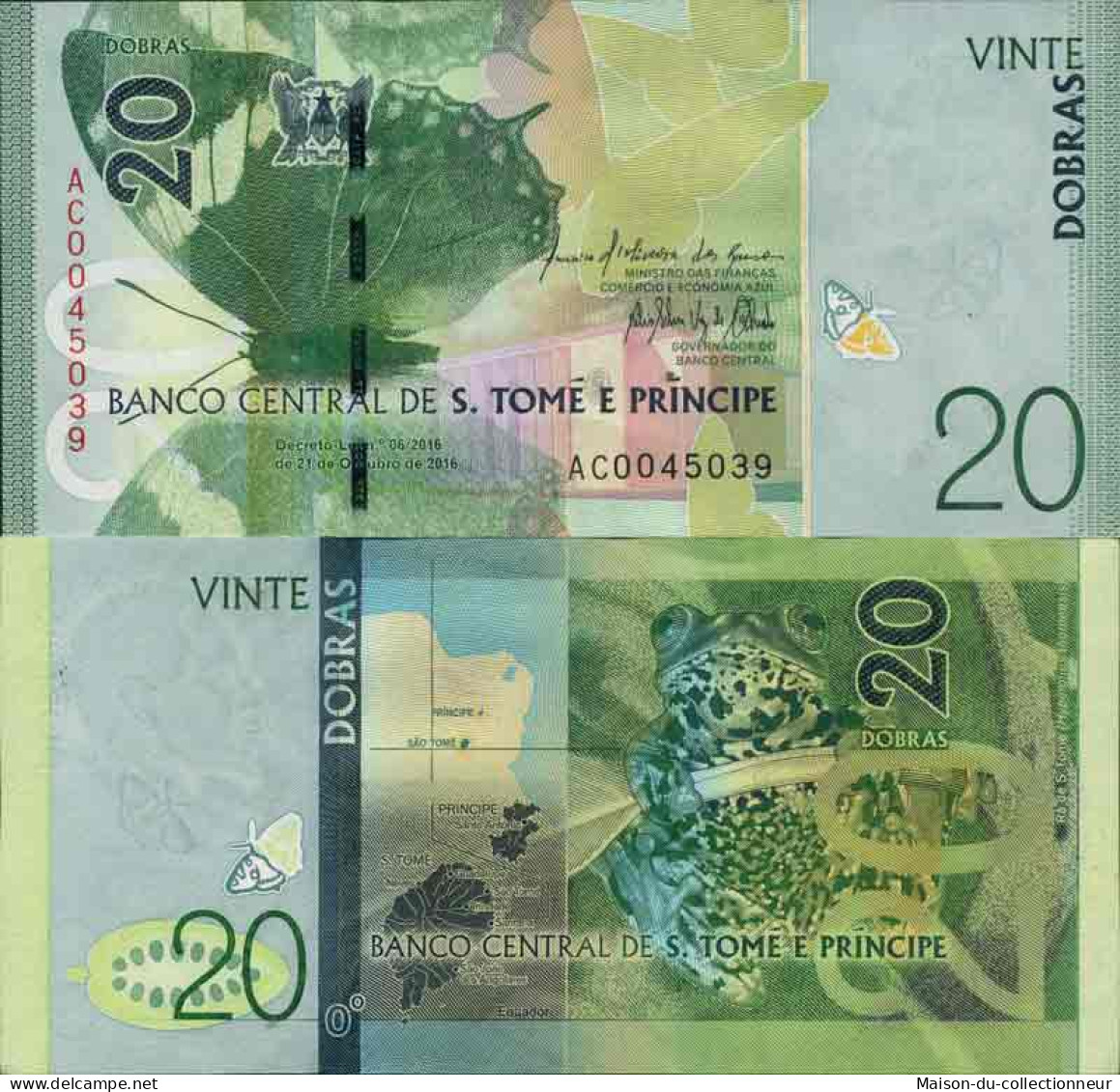 Billet De Banque Collection Saint Thomas Et Prince - PK N° 999 - 20 Dobras - Sao Tome And Principe