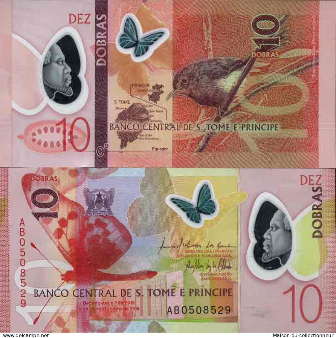 Billet De Banque Collection Saint Thomas Et Prince - PK N° 999 - 10 Dobras - Sao Tome And Principe
