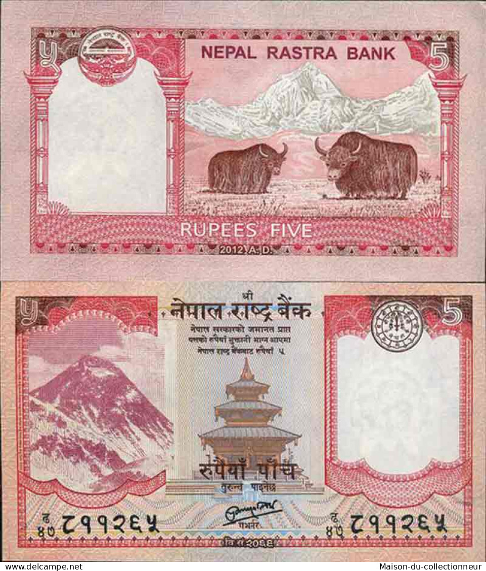 Billet De Banque Collection Nepal - PK N° 60 - 5 Rupees - Népal