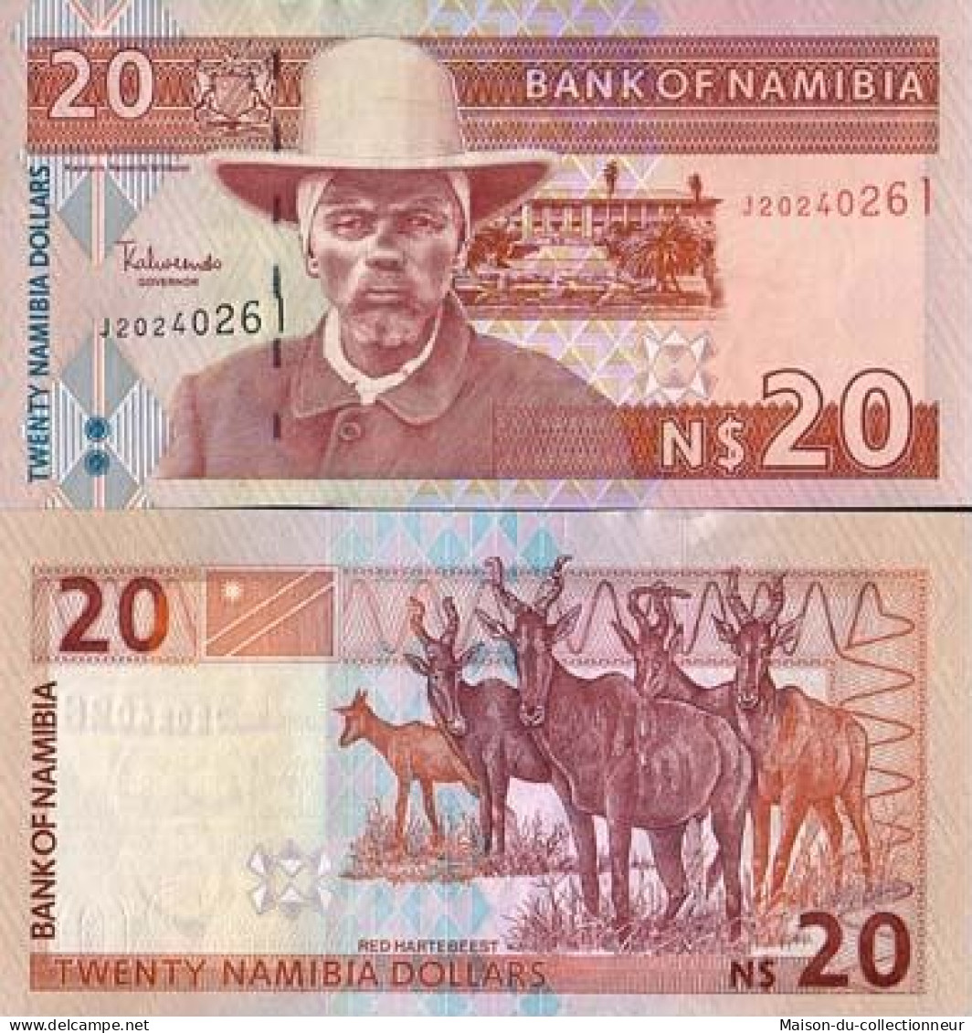 Billet De Banque Collection Namibie - PK N° 6 - 20 Dollars - Namibië