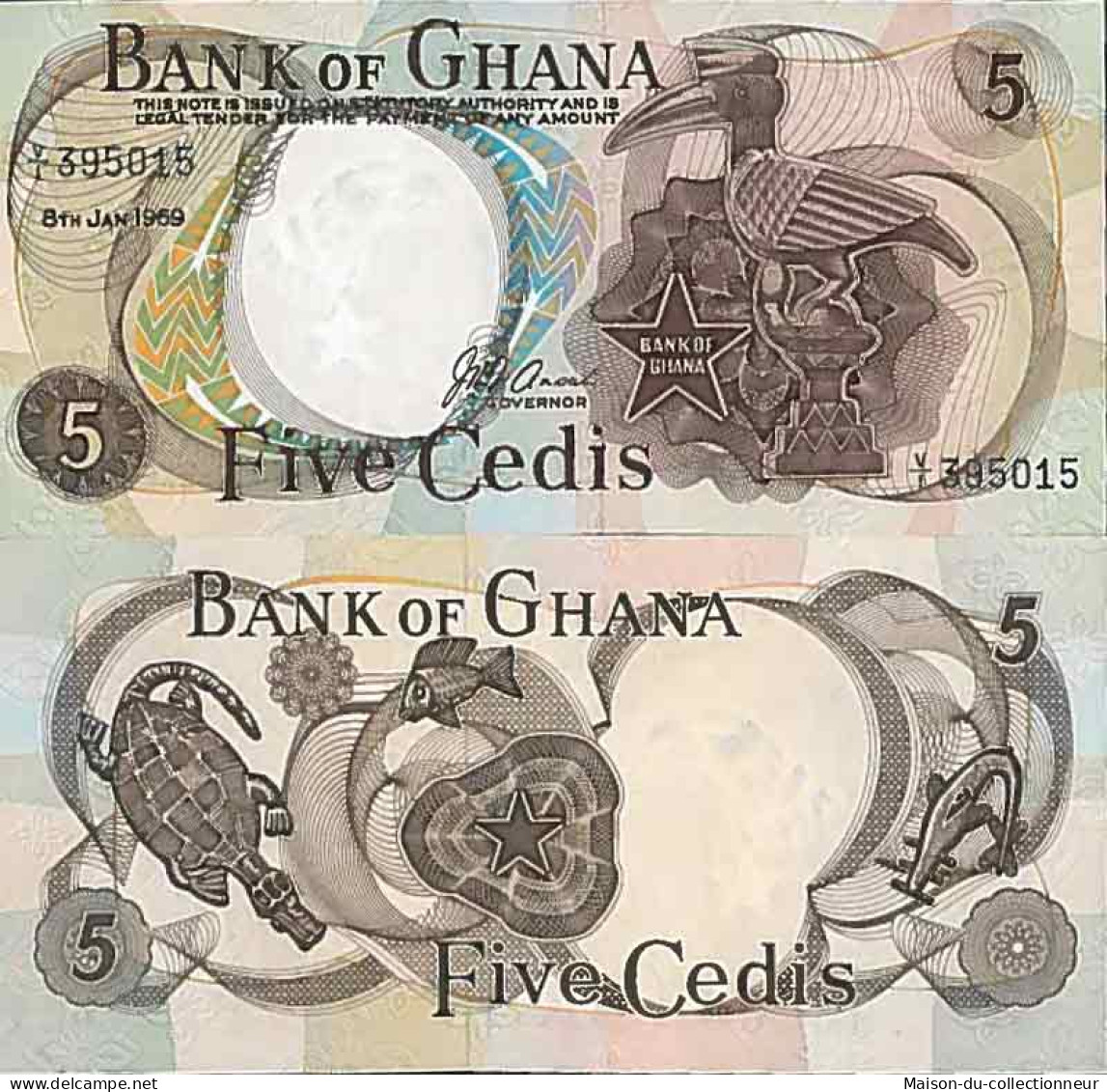 Billet De Banque Collection Ghana - PK N° 11 - 5 Cedis - Ghana