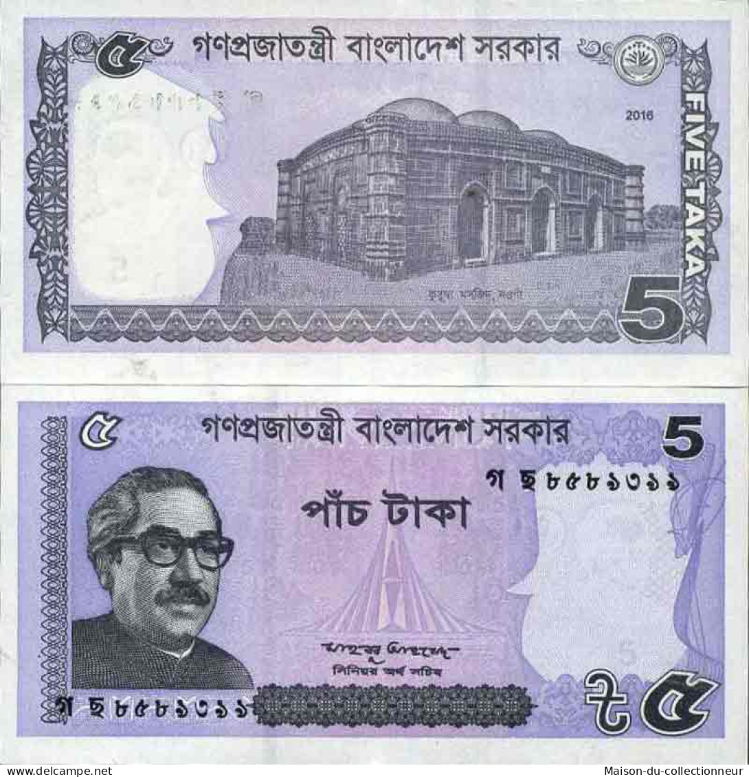 Billet De Banque Collection Bangladesh - PK N° 64Aa - 5 Taka - Bangladesch