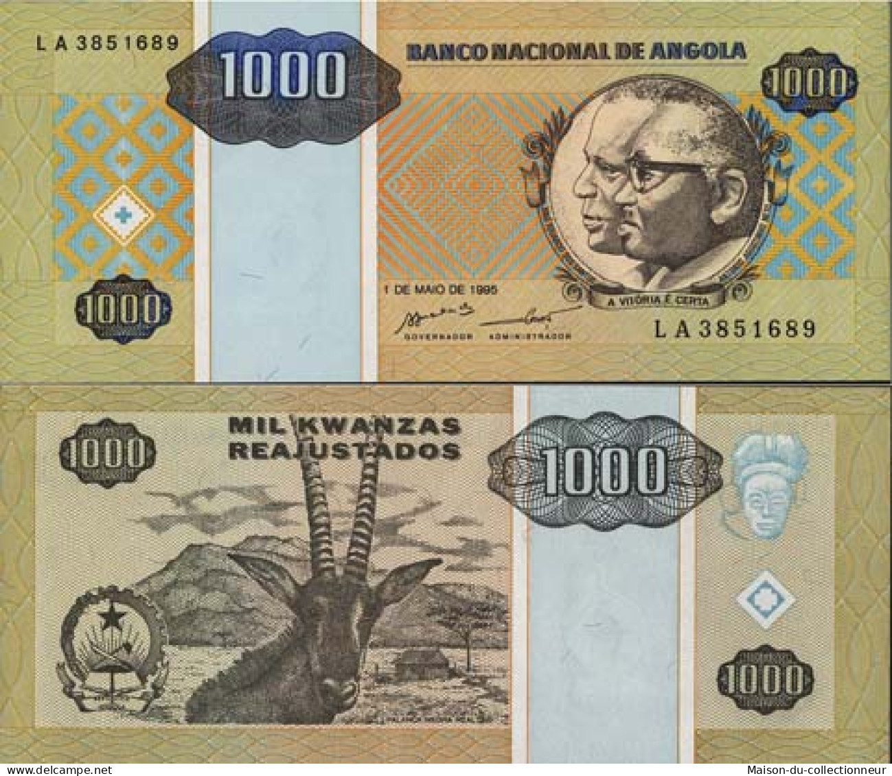 Billet De Banque Collection Angola - PK N° 135 - 1000 Kwanzas - Angola