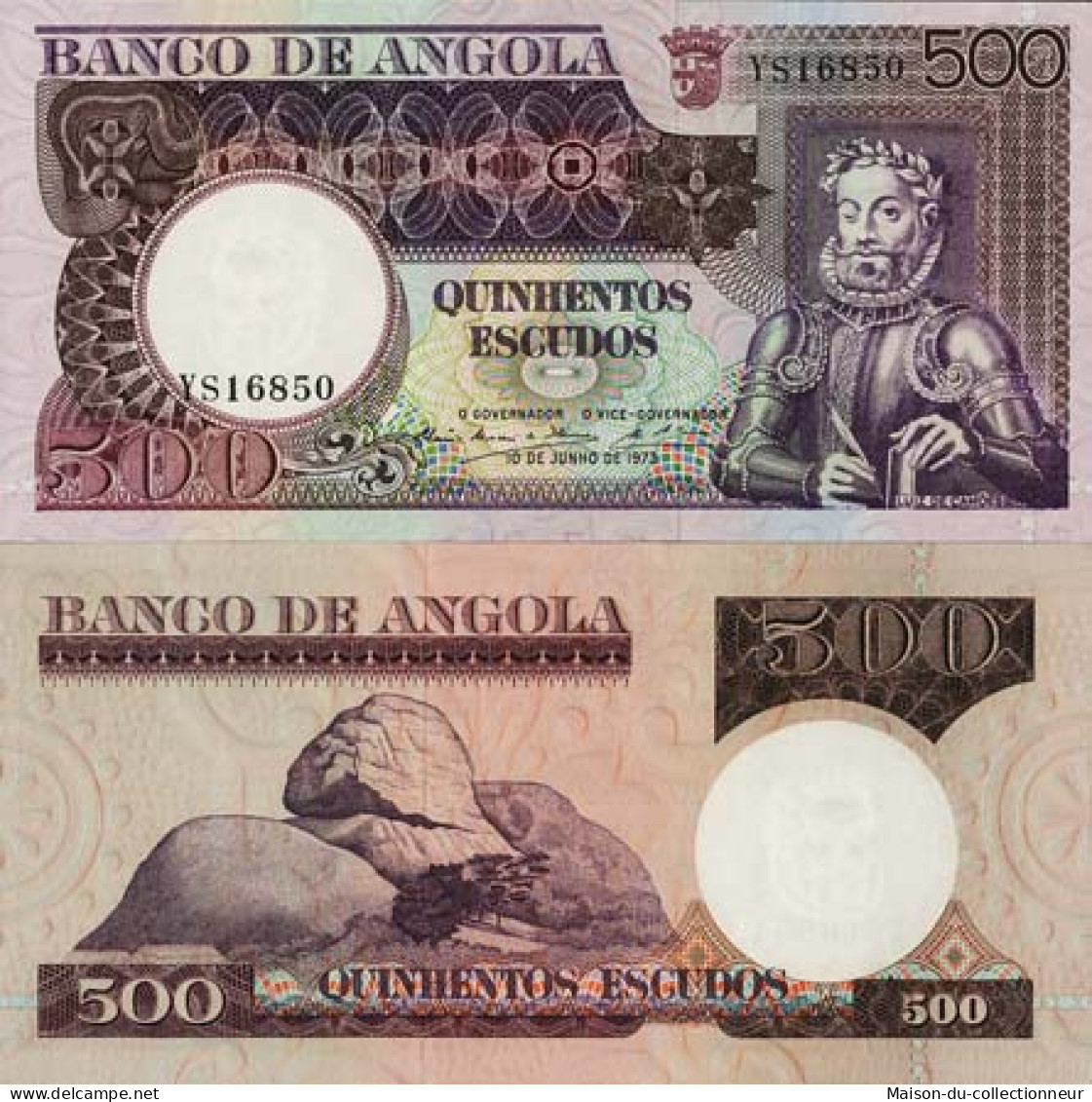 Billet De Banque Collection Angola - PK N° 102 - 500 Escudos - Angola