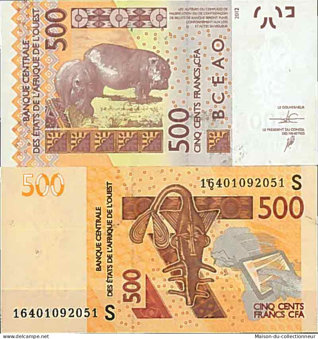 Billet De Banque Collection Afrique De L'Ouest Guinée Bissau - PK N° 919S - 500 Francs - Guinee-Bissau