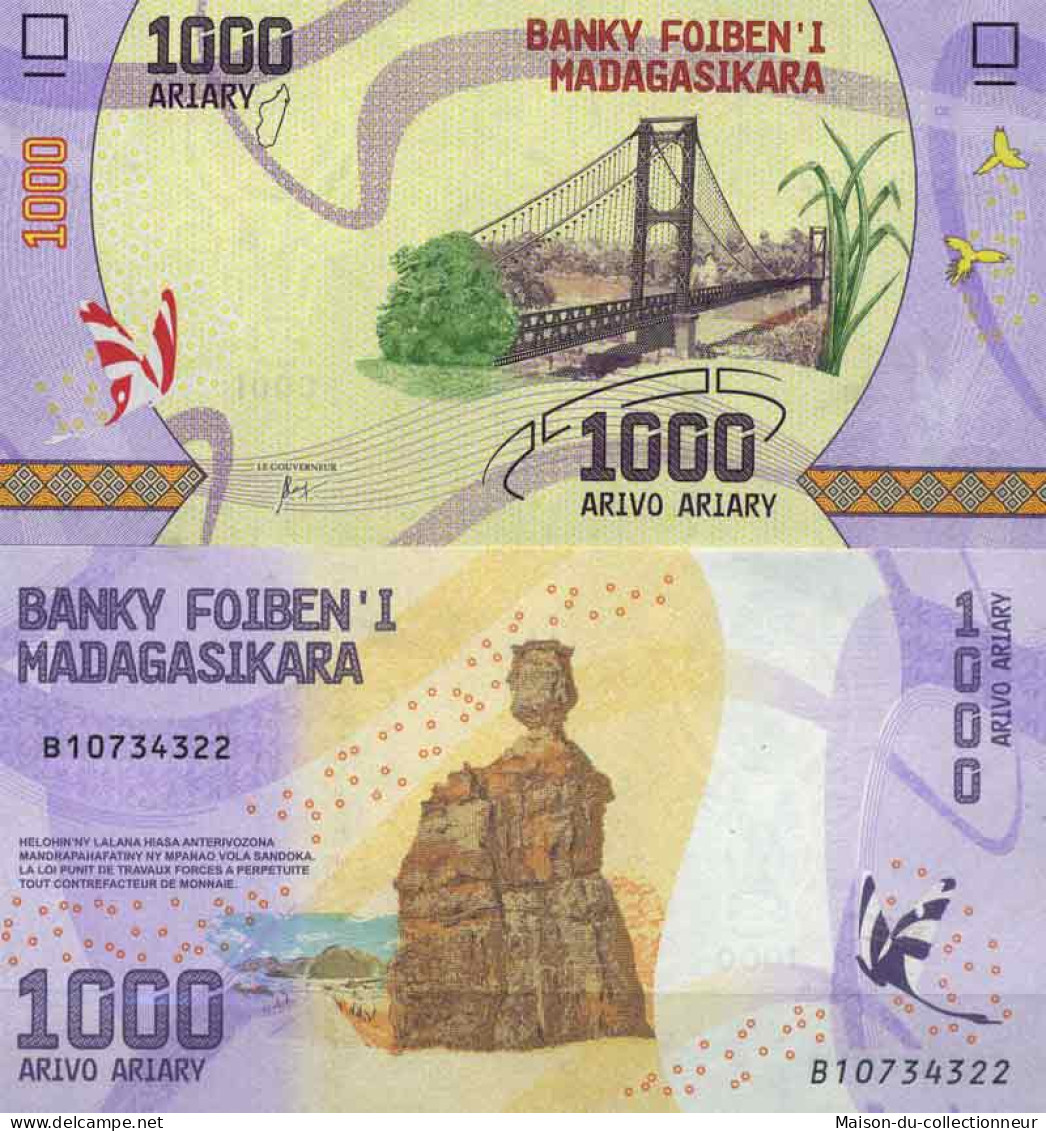 Billet De Banque Collection Madagascar - PK N° 100 - 1 000 Francs - Madagaskar