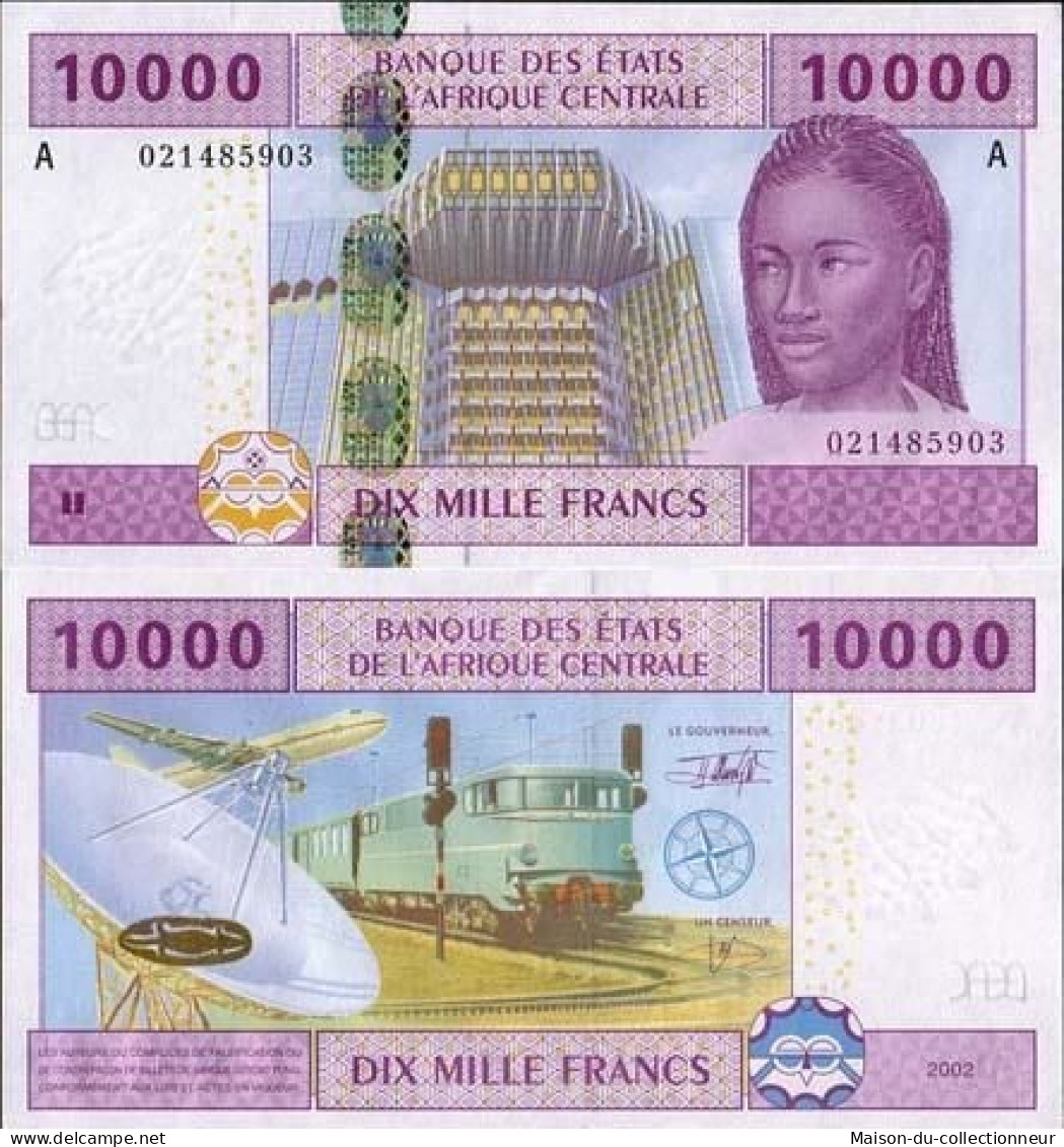 Billets De Banque Afrique Centrale Gabon Pk N° 410 - 10000 Francs - Gabon