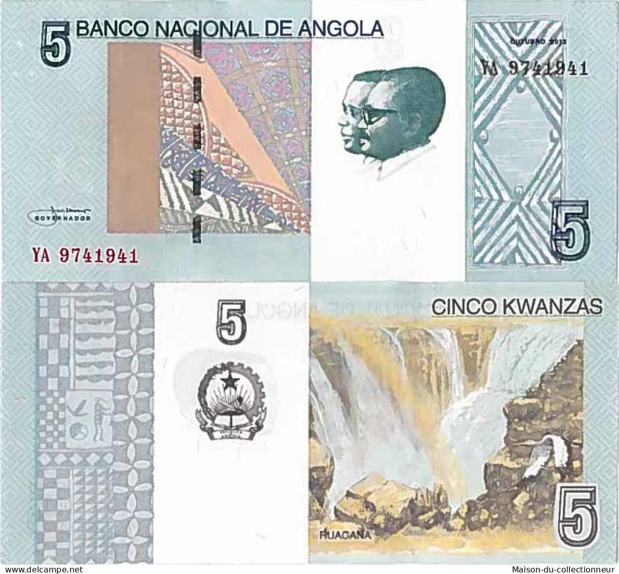 Billet De Banque Collection Angola - PK N° 151A - 5 Kwanza - Angola