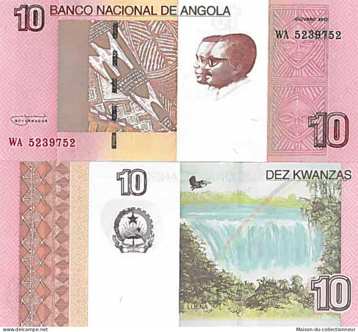 Billet De Banque Collection Angola - PK N° 151B - 10 Kwanza - Angola