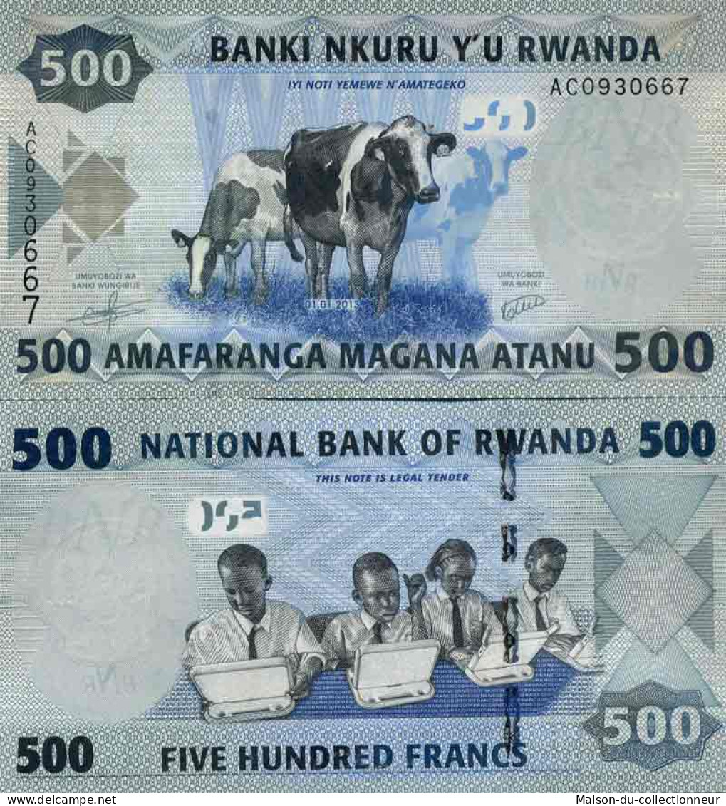 Billet De Banque Collection Rwanda - PK N° 38 - 500 Francs - Rwanda