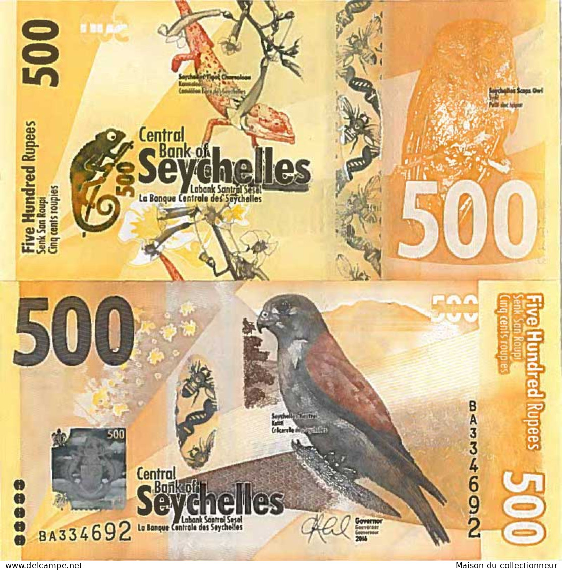 Billet De Banque Collection Seychelles - PK N° 51 - 500 Ruppes - Seychelles