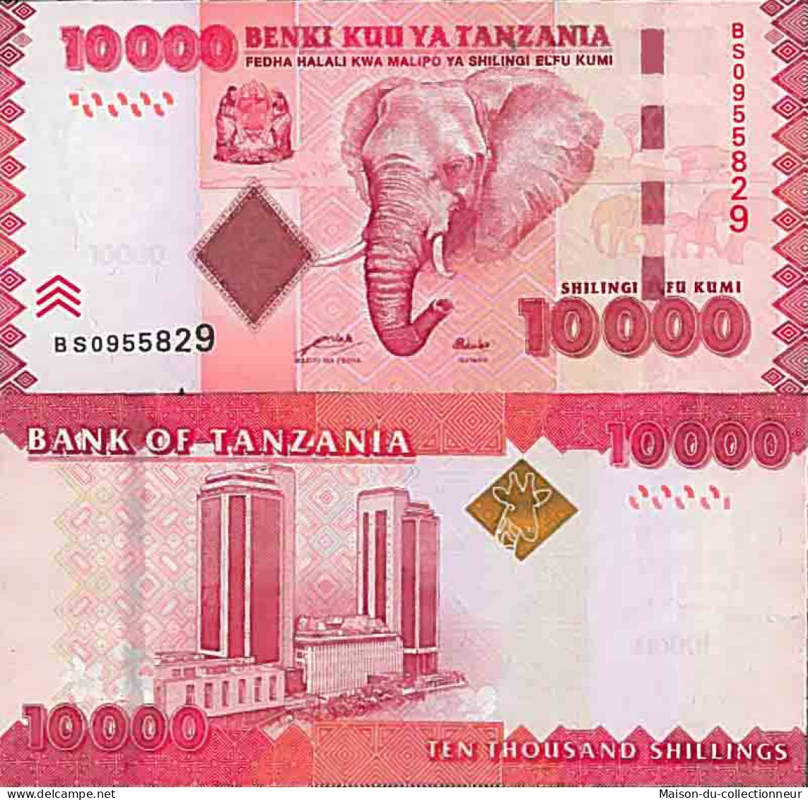 Billet De Banque Collection Tanzanie - PK N° 44 - 10000 Shilings - Tansania