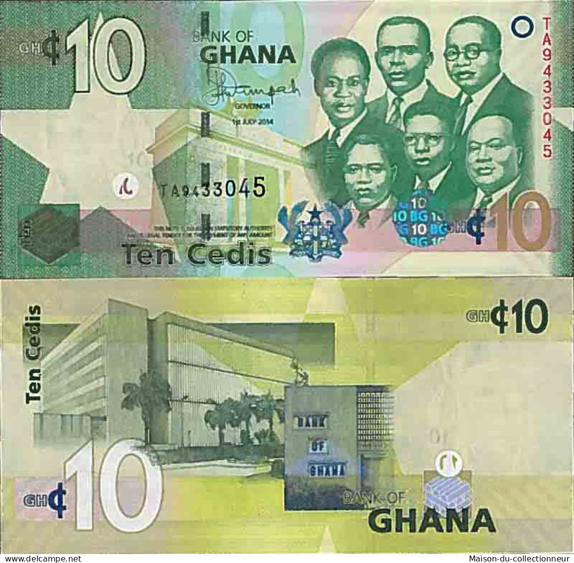 Billet De Banque Collection Ghana - PK N° 39 - 10 Cedis - Ghana