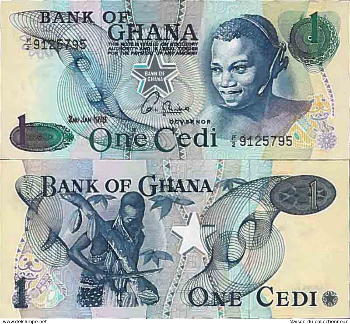 Billet De Banque Collection Ghana - PK N° 13 - 1 Cedis - Ghana