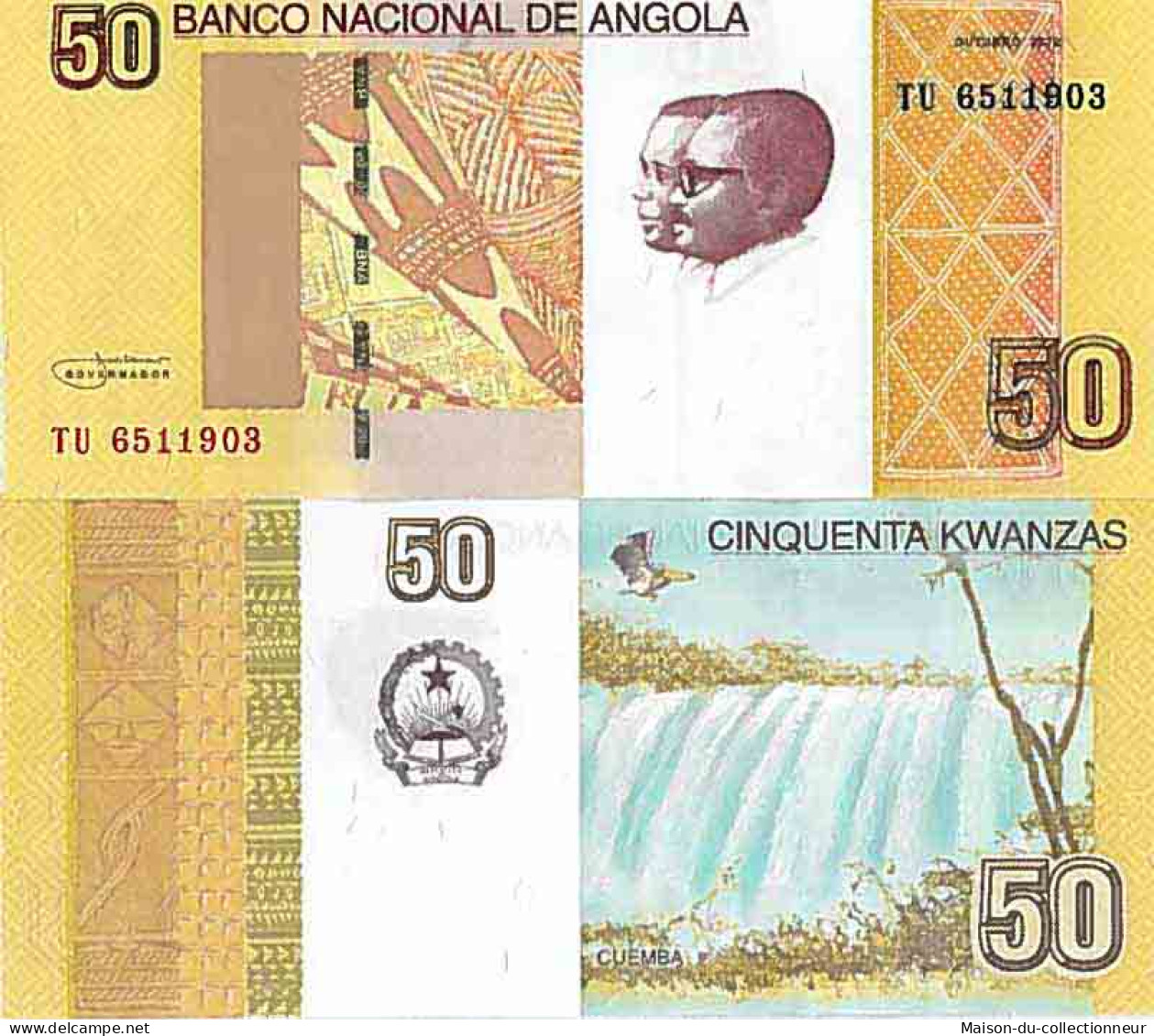 Billet De Banque Collection Angola - PK N° 152 - 50 Kwanza - Angola