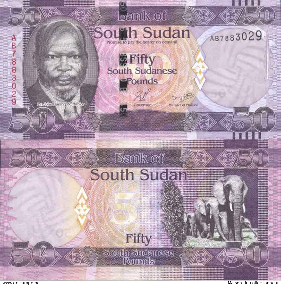 Billet De Banque Collection Soudan Du Sud - PK N° 9 - 50 Pounds - South Sudan