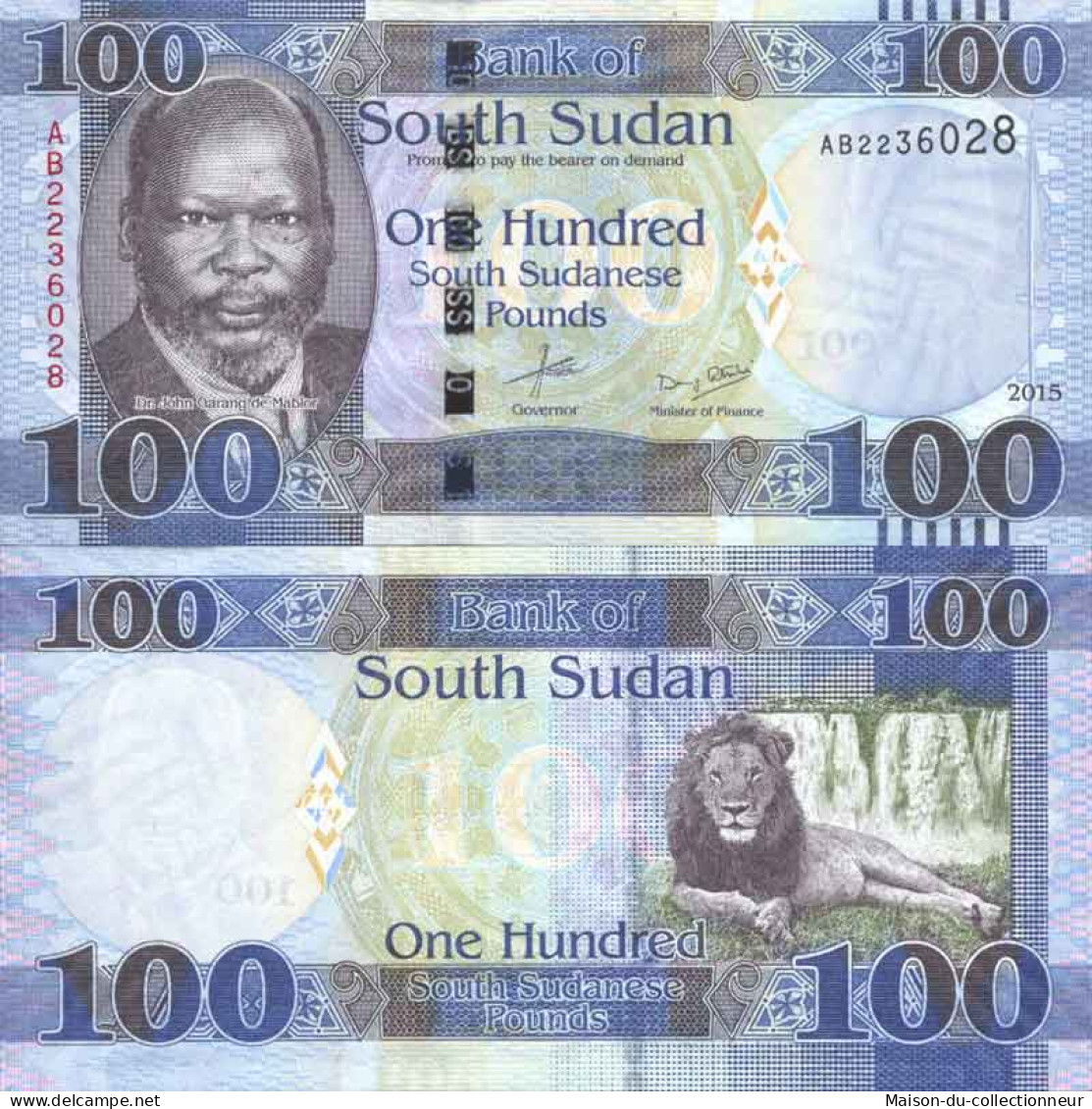 Billet De Banque Collection Soudan Du Sud - PK N° 10B - 100 Pounds - Südsudan